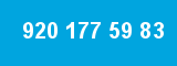 920 177 59 83 920 177 59 83